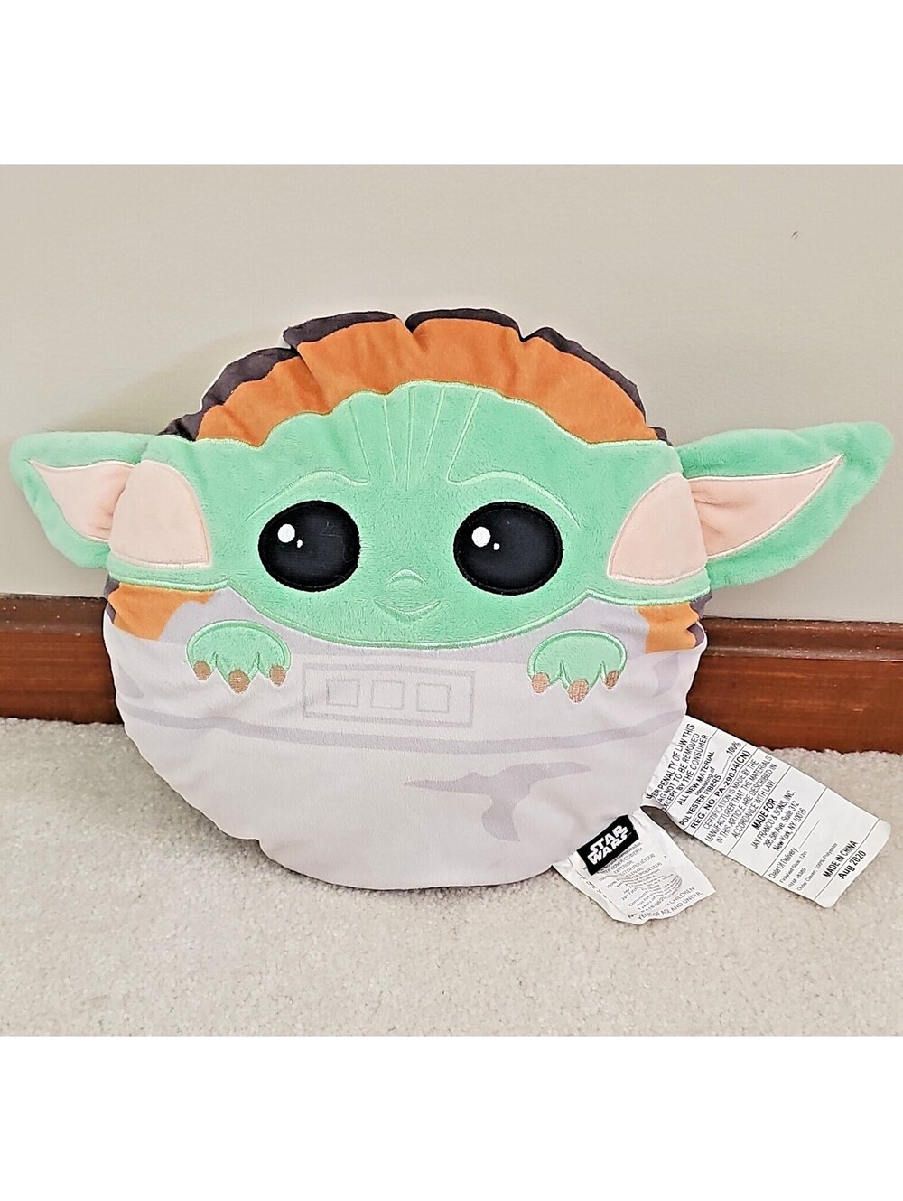 Jay Franco Star Wars The Mandalorian Grogu Decorative Pillow Baby Yoda 12